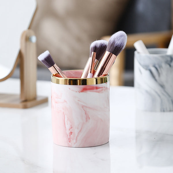 Luxe Ceramic Organiser Pink