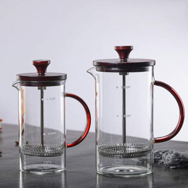 Glass French Press Coffee Maker Pot