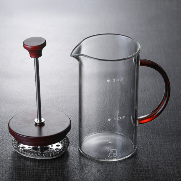 Glass French Press Coffee Maker Pot