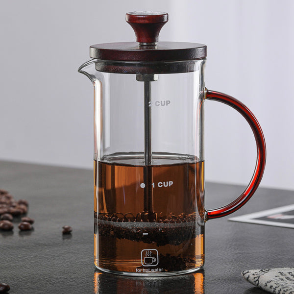 Glass French Press Coffee Maker Pot- French press coffee maker, coffee pot | Coffee pot for Dining Table & Home Decor