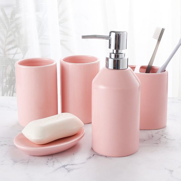 Pink Bathroom Set