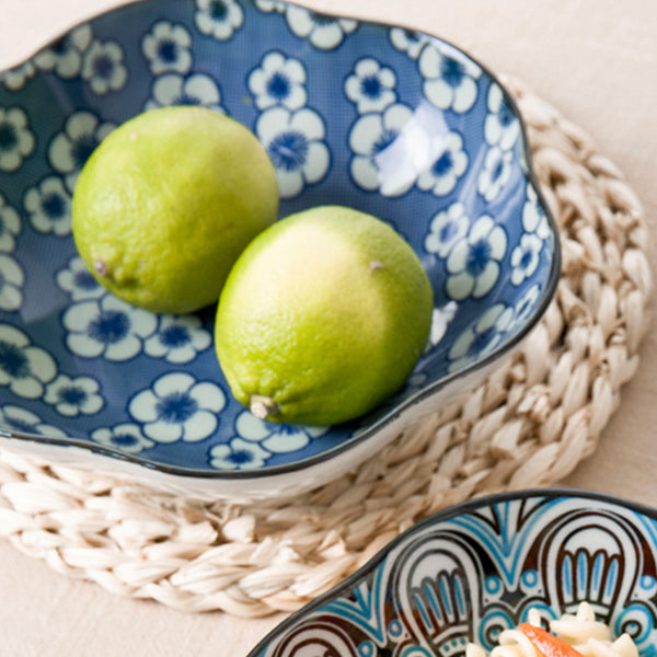 Mandala Serving Bowl Set of 2 - Bowl, ceramic bowl, serving bowls, noodle bowl, salad bowls, bowl for snacks, large serving bowl | Bowls for dining table & home decor