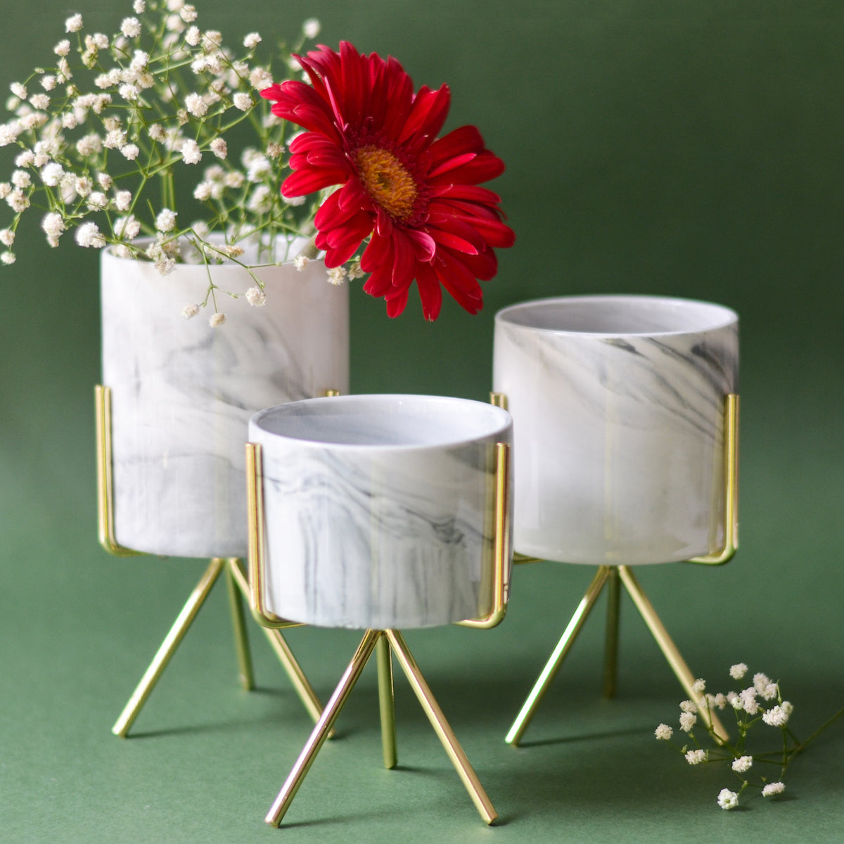 marble plant pot with stand Marble Planter With Stand Online - Premium Planter