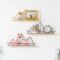 Mountain Shaped Shelf Black - Wall shelf and floating shelf | Shop wall decoration & home decoration items