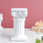 White Augustus Roman Pillar Large - Showpiece | Home decor item | Room decoration item