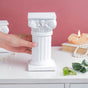 White Augustus Roman Pillar Large - Showpiece | Home decor item | Room decoration item