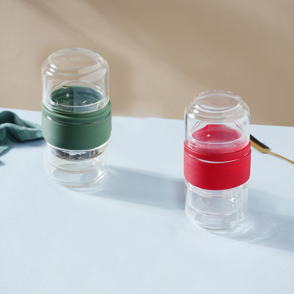 Glass Travel Teapot Set