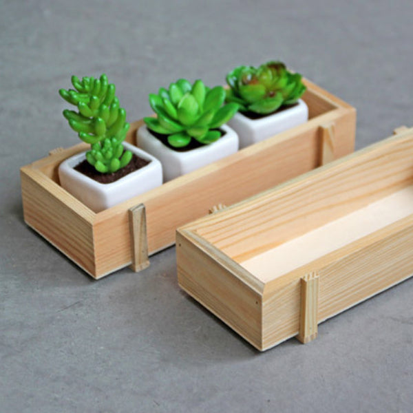Wooden Plant Holder - Set of 2