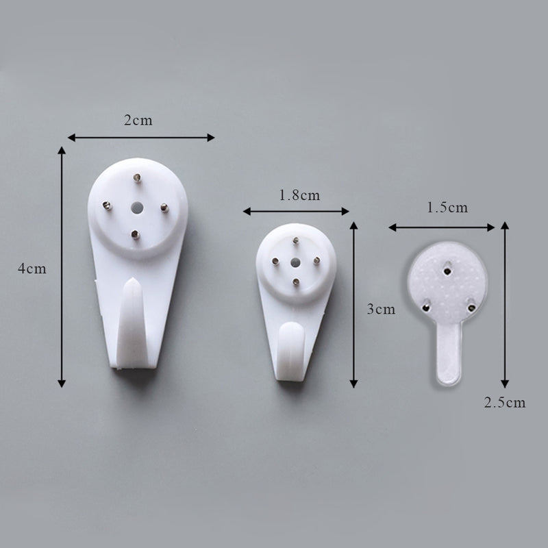 Invisible Wall Hook - Set of 10 - Wall hook/wall hanger for wall decoration & wall design | Home & room decoration ideas