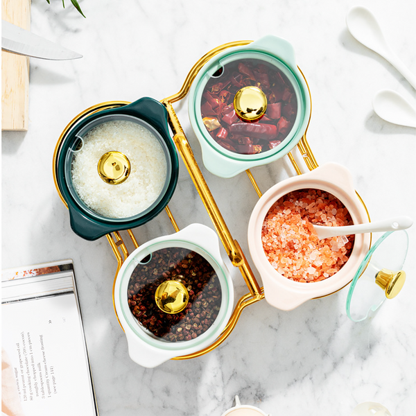 Condiment Jar Set of 4