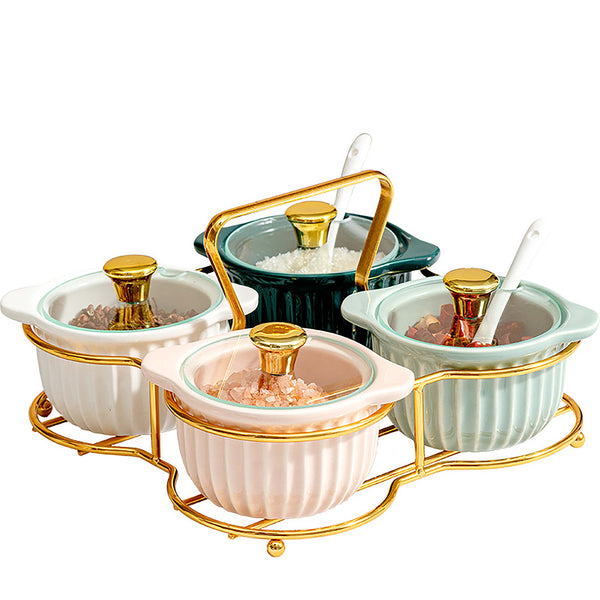 Condiment Jar Set of 4