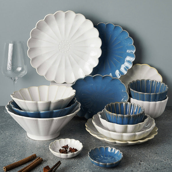 Ocean Ceramic Dinner Plate Blue 10 Inch