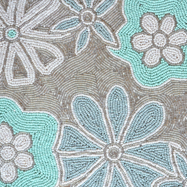 BEADS Blossom Runner - Blue, White and Silver
