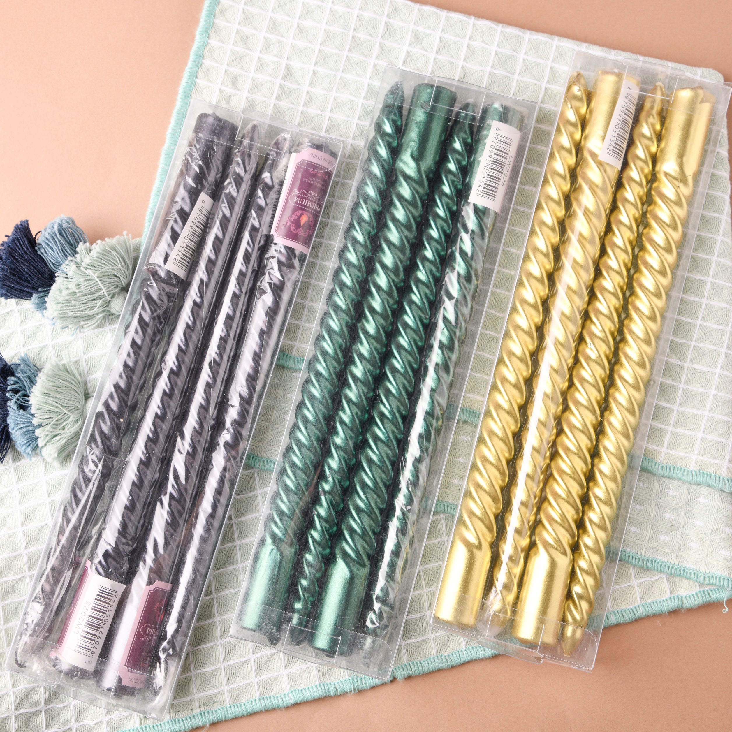 Spiral Taper Candle Set of 4 - Candle | Home decor