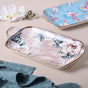Ceramic Floral Tray - Ceramic platter, serving platter, fruit platter | Plates for dining table & home decor