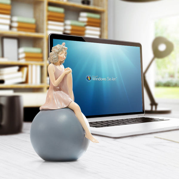 Sitting Girl Decor