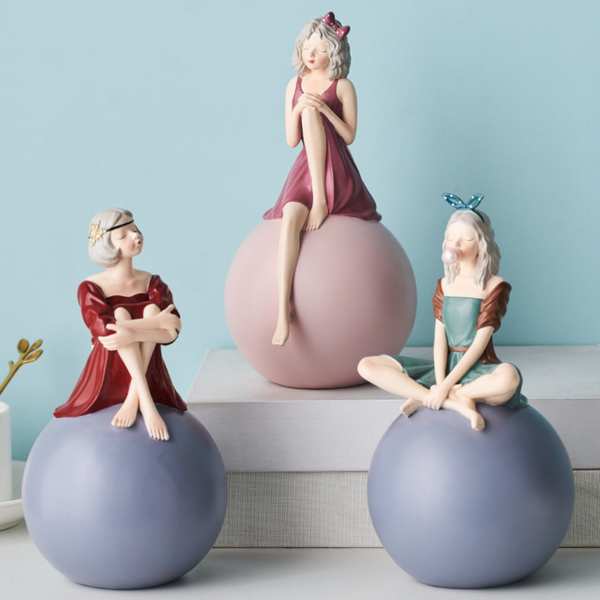 Sitting Girl Decor