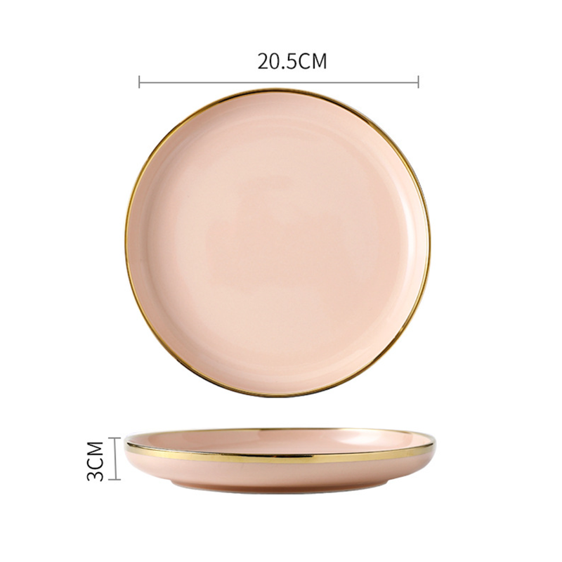 VERA Pink Plates - Serving plate, snack plate, dessert plate | Plates for dining & home decor