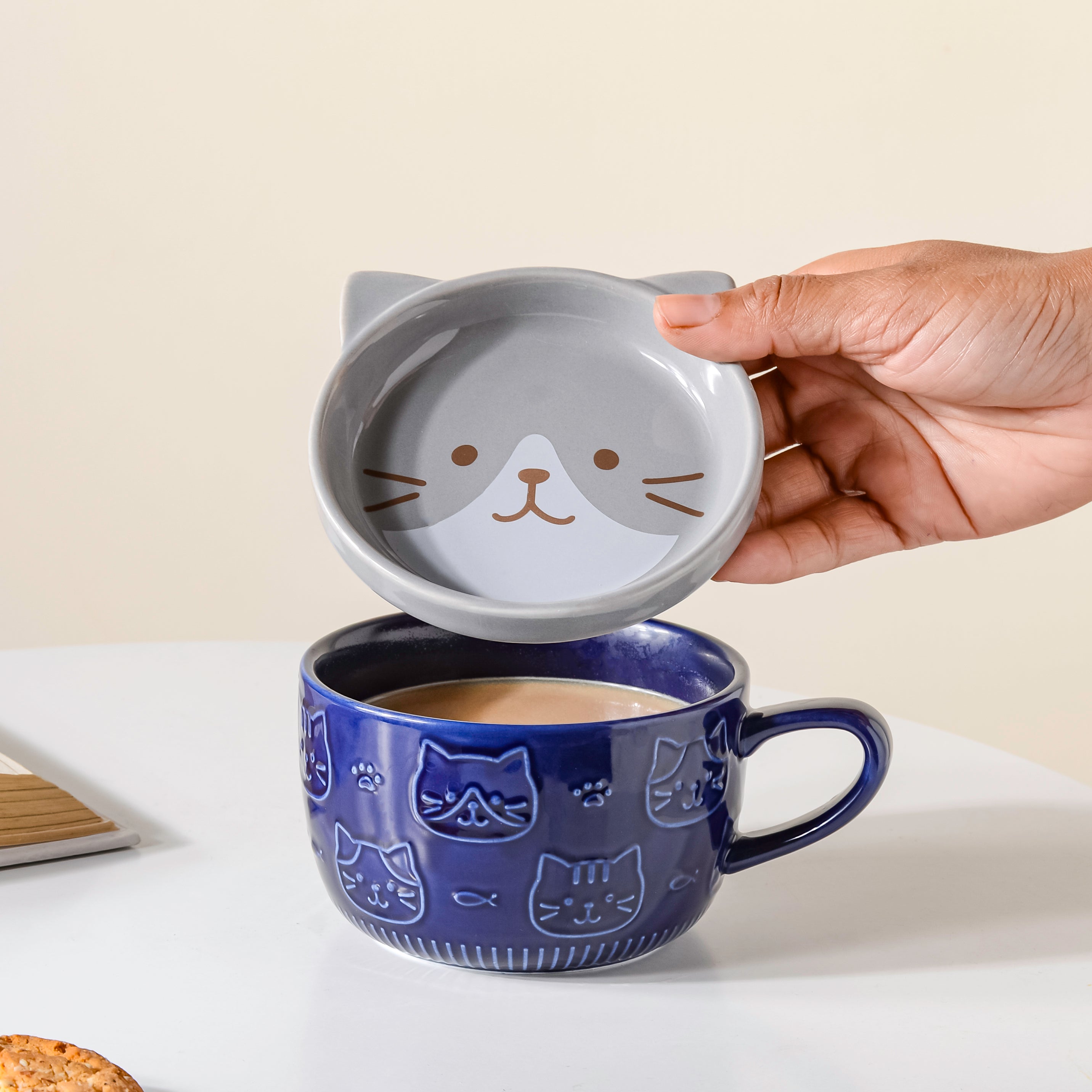 Buy The Best Ceramic Cup With Lid Online Nestasia