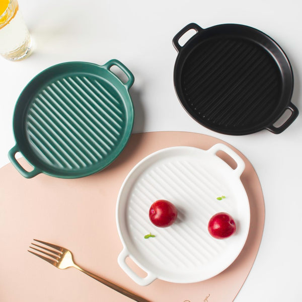 Black Oven Plate Small