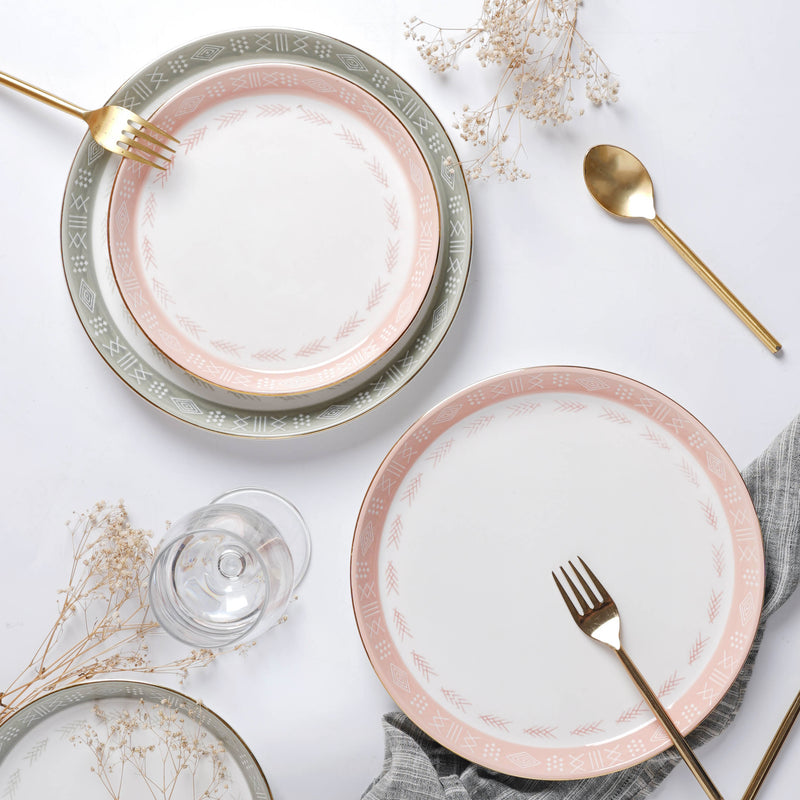 Azo Dinner Plate - Serving plate, snack plate, ceramic dinner plates| Plates for dining table & home decor