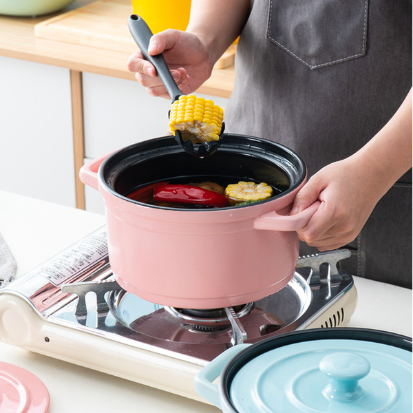Ceramic Stock Pot With Lid Medium