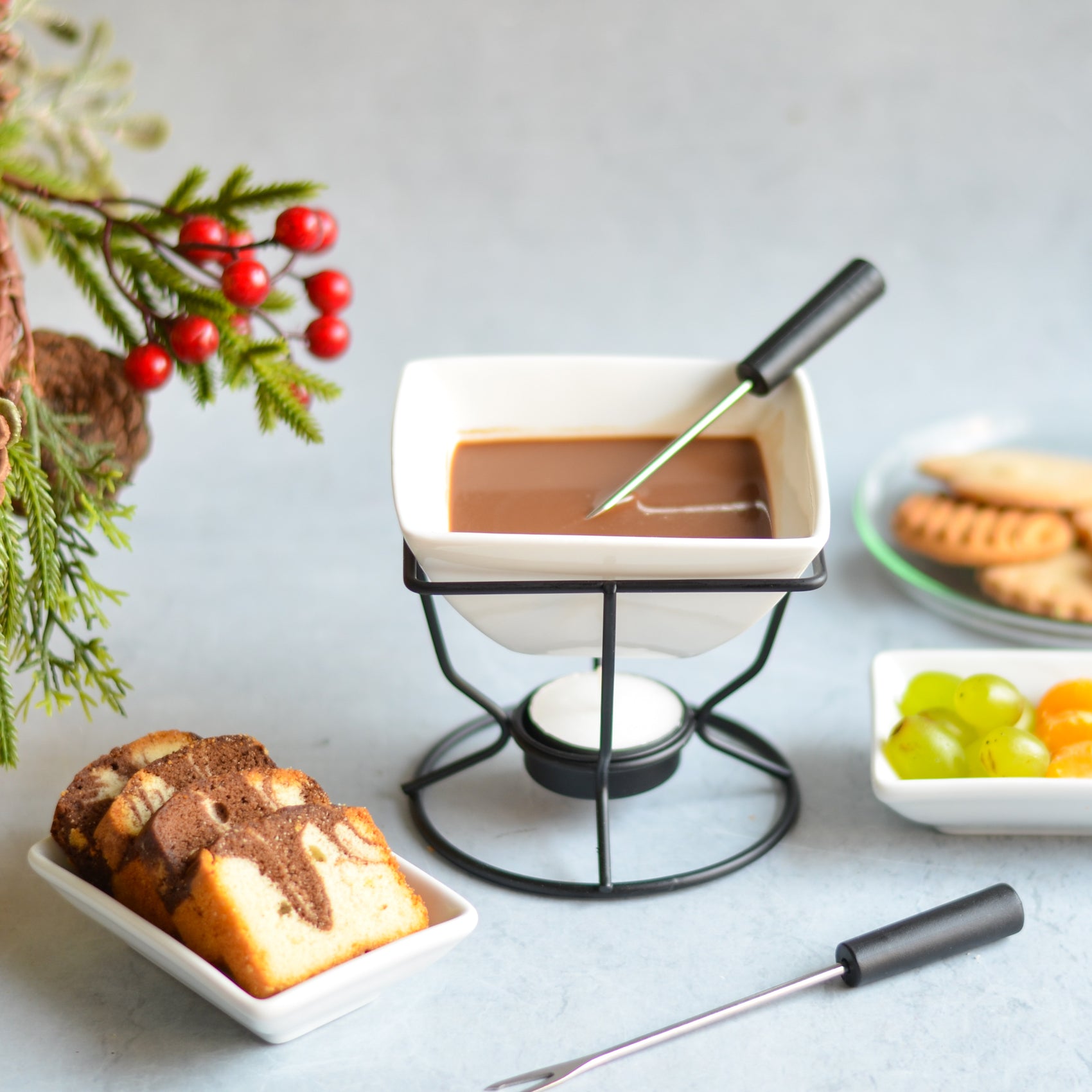 Fondue Dish Online Premium Fondue Set Nestasia - Main Image