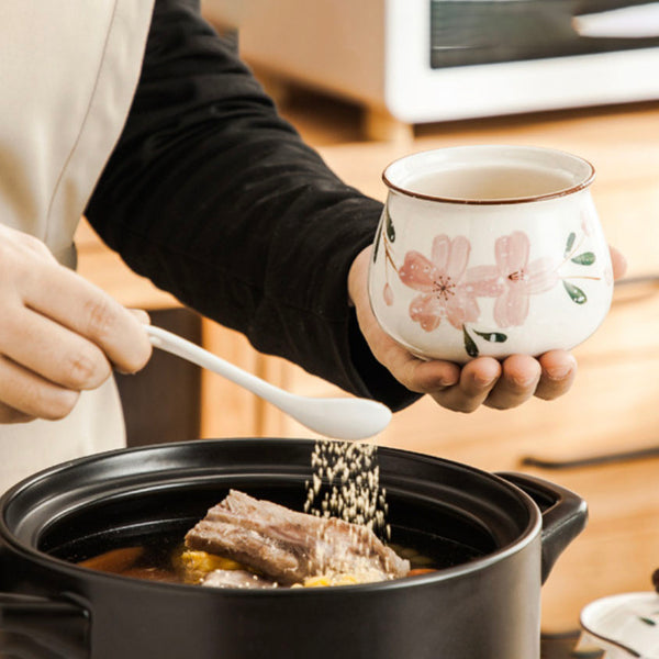 Sakura Spice Jar Set with Tray