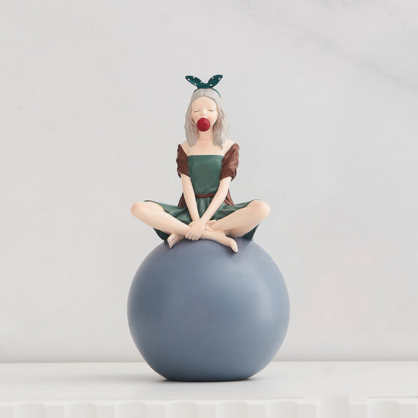Sitting Girl Decor