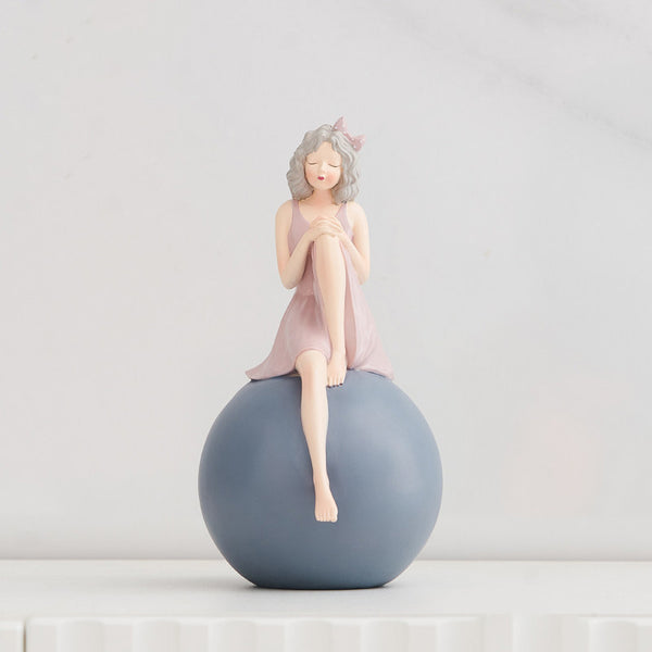 Sitting Girl Decor