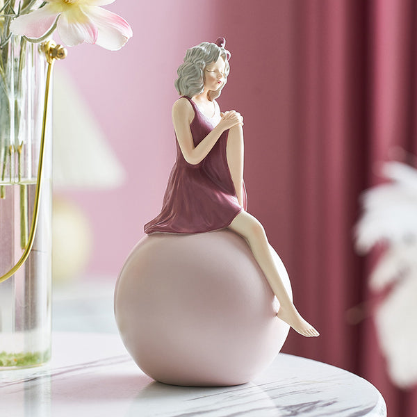 Sitting Girl Decor