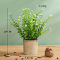 Pot With Faux Flowers - Decorative plant for home decor | Room decoration items