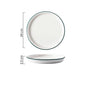 Toujours Dinner Plate - Serving plate, snack plate, ceramic dinner plates| Plates for dining table & home decor