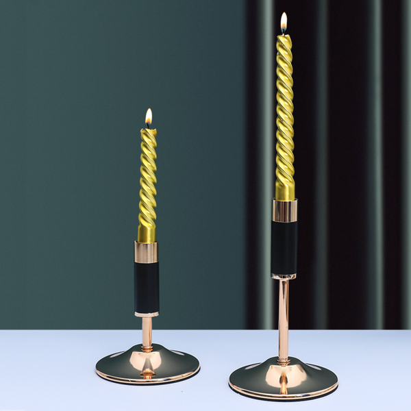 Black Contemporary Candle Holder Set of 2 - Candle holder | Home decor