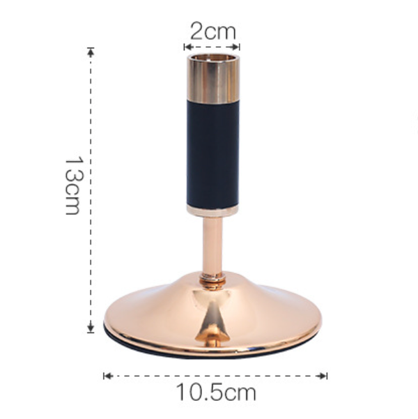 Black Contemporary Candle Holder Set of 2