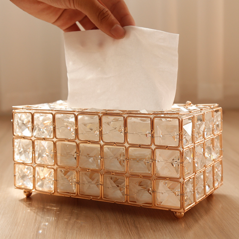 Crystal Tissue Box - Tissue box and tissue paper holder | Home decor items