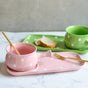 Dots Ceramic Pot Colourful - Soup bowl, ceramic bowl, salad bowls, snack bowls, bowl with handle | Bowls for dining table & home decor