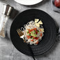 Ceramic Black Dinner Plate - Serving plate, rice plate, ceramic dinner plates| Plates for dining table & home decor