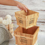 Wooden Planter Box - Set of 2 - Basket | Crate