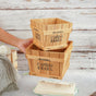 Wooden Planter Box - Set of 2 - Basket | Crate