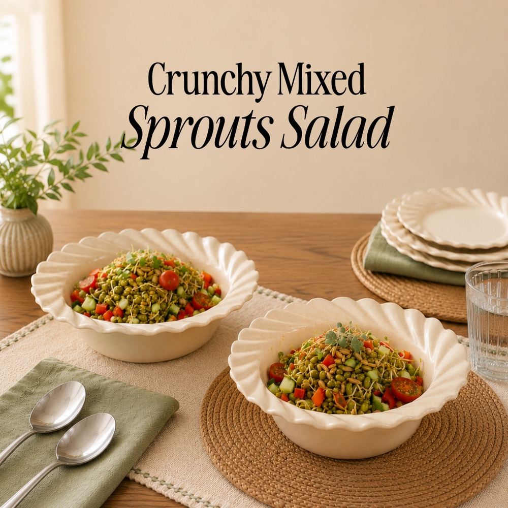 Mixed Sprouts Salad Recipe With Fresh Vegetables