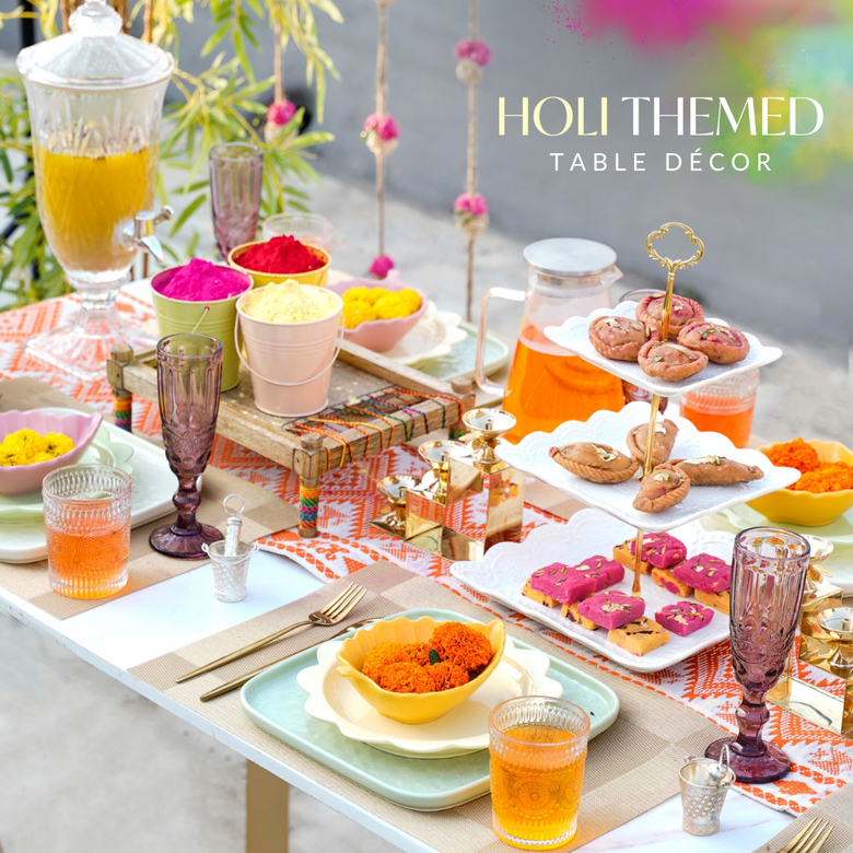 Holi: Themed Table Decor for a Flavorful Celebration | Nestasia