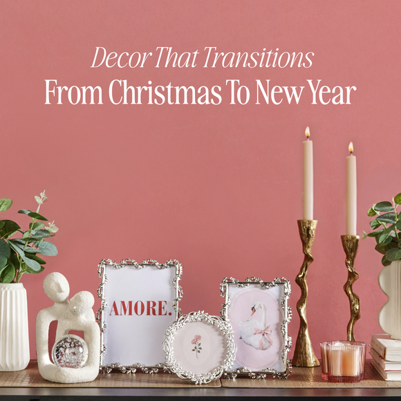A stylish home decor guide featuring versatile Christmas decorations and New Year decor that create a seamless festive glow for a holiday celebration and New Year 2026 party.