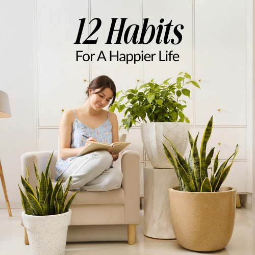 How to be happy: 12 simple daily habits for mindfulness, better routines, and a balanced wellness lifestyle to beat burnout and find joy in self-care.