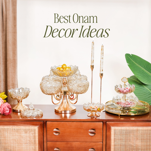 Onam 2025 decoration for Onam pookalam, Onam sadhya table decor, wall hanging, and festive home decor.