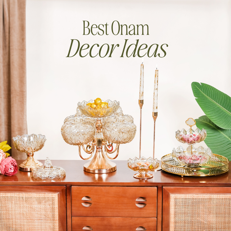 Onam 2025 decoration for Onam pookalam, Onam sadhya table decor, wall hanging, and festive home decor.
