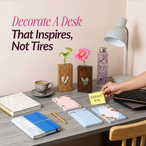 Decorate and organise your study table for ultimate focus, productivity, and motivation.