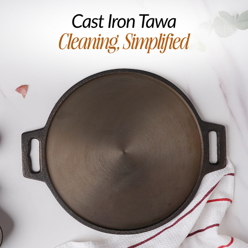 How to clean cast iron tawa after use and how to clean cast iron tawa with salt baking soda or how to clean rusted cast iron tawa for perfect indian cooking.
