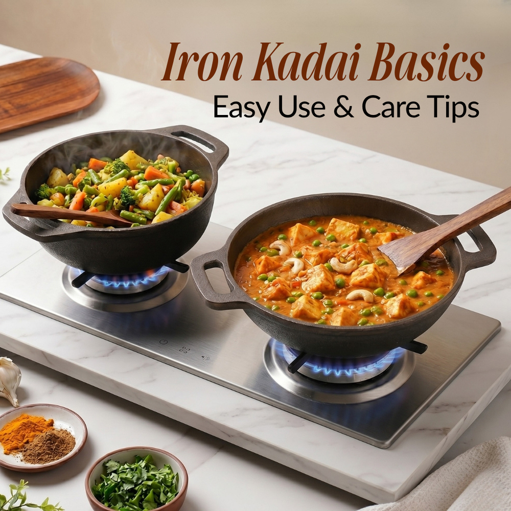 How To Use And Clean An Iron Kadai For The First Time