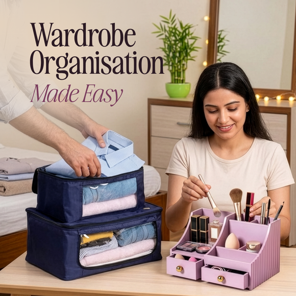 easy wardrobe organising ideas